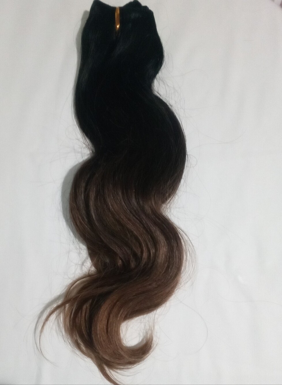 Bellami 120g 16" Off Black/Mocha Creme Rooted Volume Weft